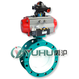 D641F46氣動襯氟蝶閥 (法蘭式) D641F46氣動襯氟蝶閥 (法蘭式)